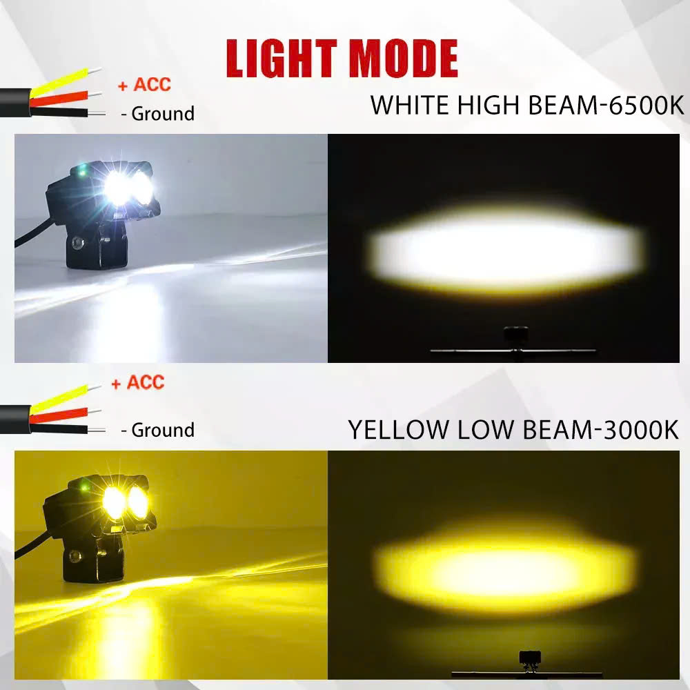 Đèn Trợ Sáng X25 Pro 45W Siêu Sáng Cốt Vàng Pha Trắng – Phụ Kiện Cao Cấp Cho Xe Máy Ô Tô, Dành Riêng Cho Khách Víp