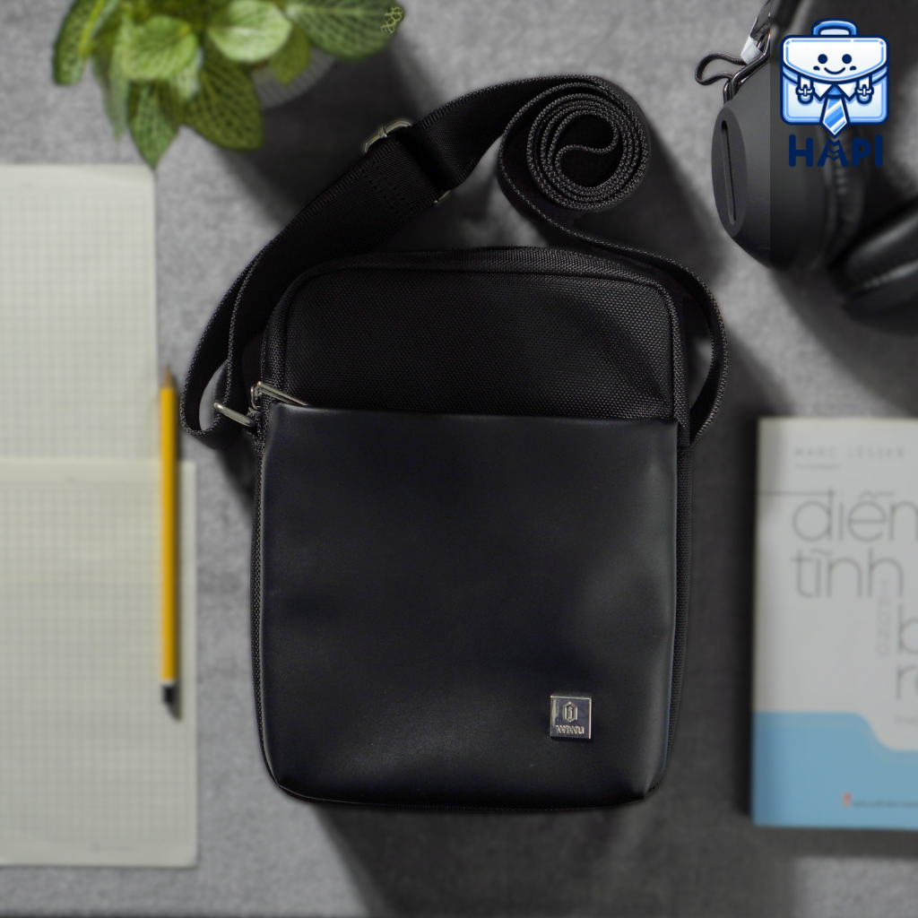 Túi đeo chéo hàng chính hãng WiWU Hali Crossbody Wi-Hali-CR: Siêu tiện dụng để di chuyển hàng ngày, gọn nhẹ, thời trang