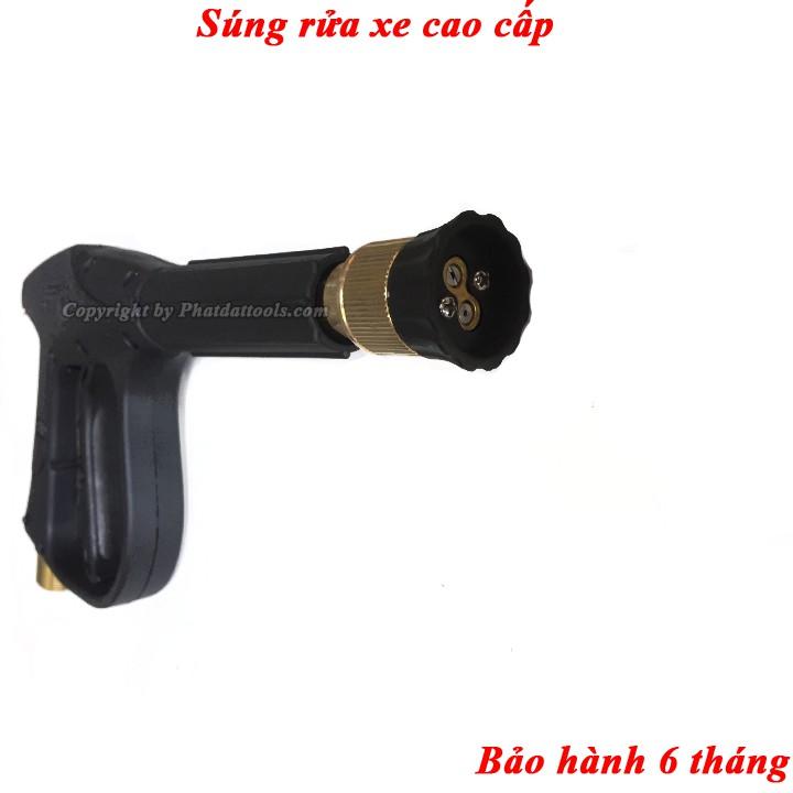 Combo súng rửa xe cao cấp và dây rửa xe cao áp 10m