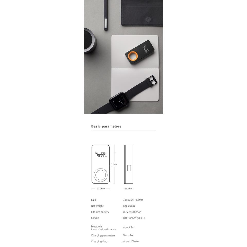 Thước đo khoảng cách bằng laser thông minh 30m Oled kết nối với ứng dụng Xiaomi