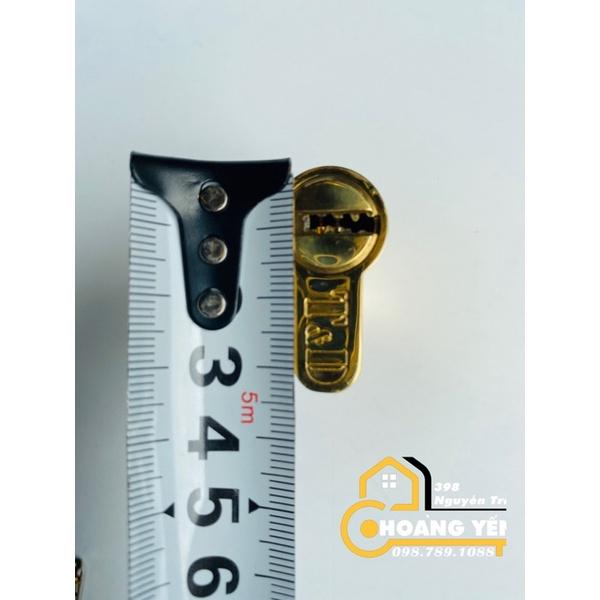 Lõi khoá cửa tay gạt 7cmx3.2cm, ruột khoá thay thế cửa tay bẻ 5 chìa bi kép chống dò T&D