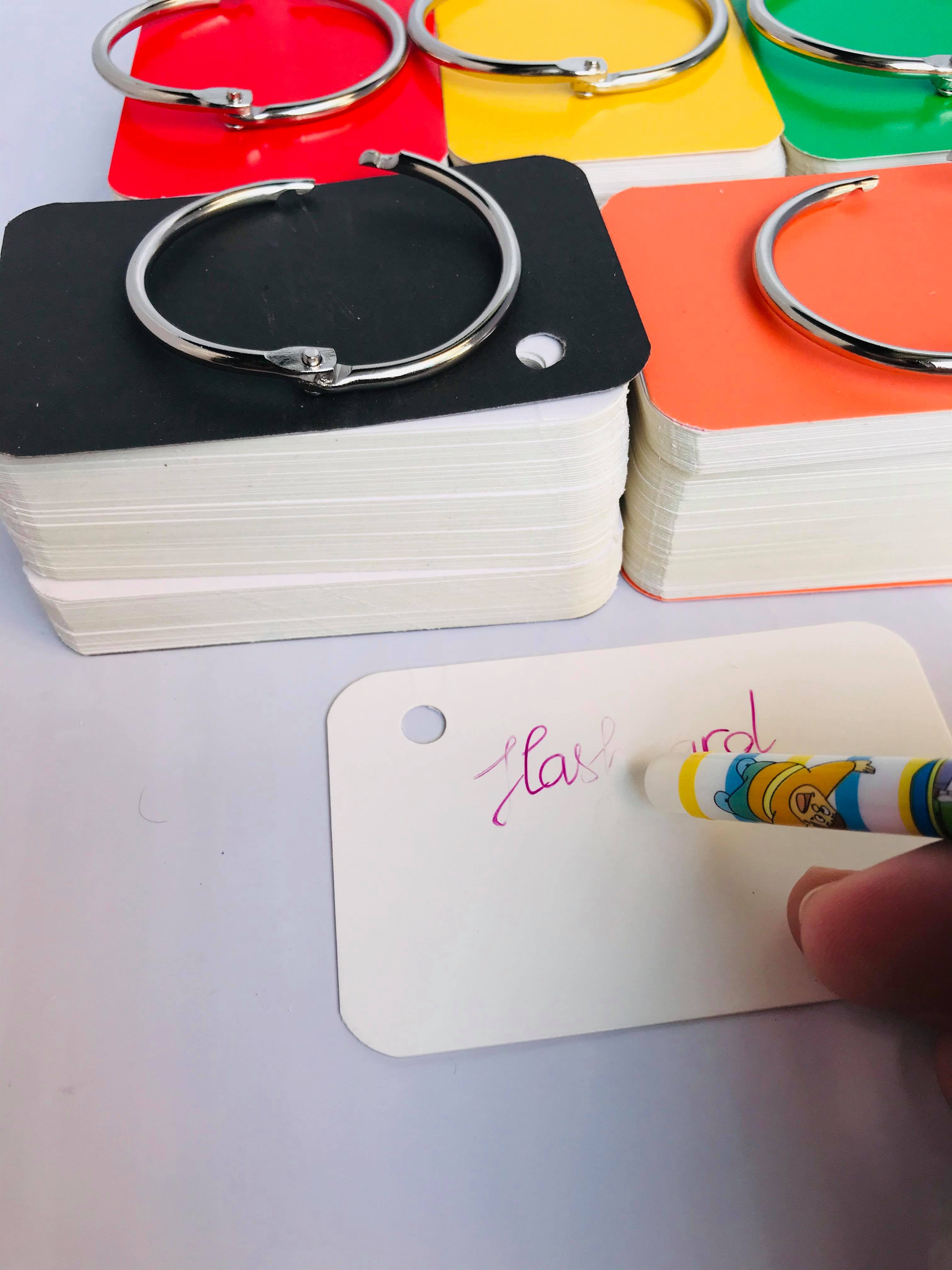5 bộ flashcard trắng tặng kèm bút thần kỳ dễ thương
