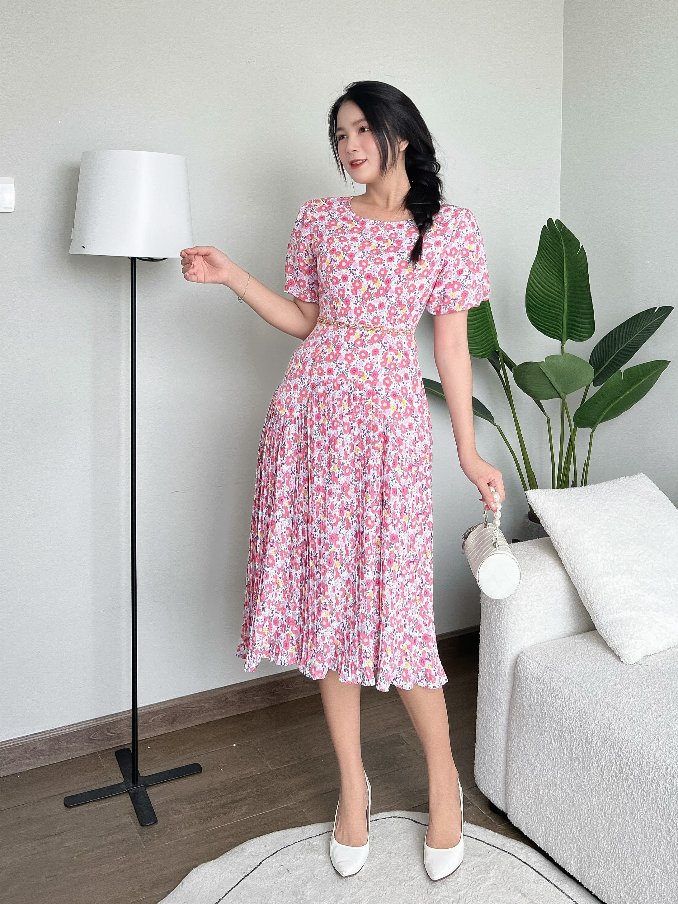 ĐẦM XÒE HOA NHÍ PHỐI DẬP LY CAO CẤP