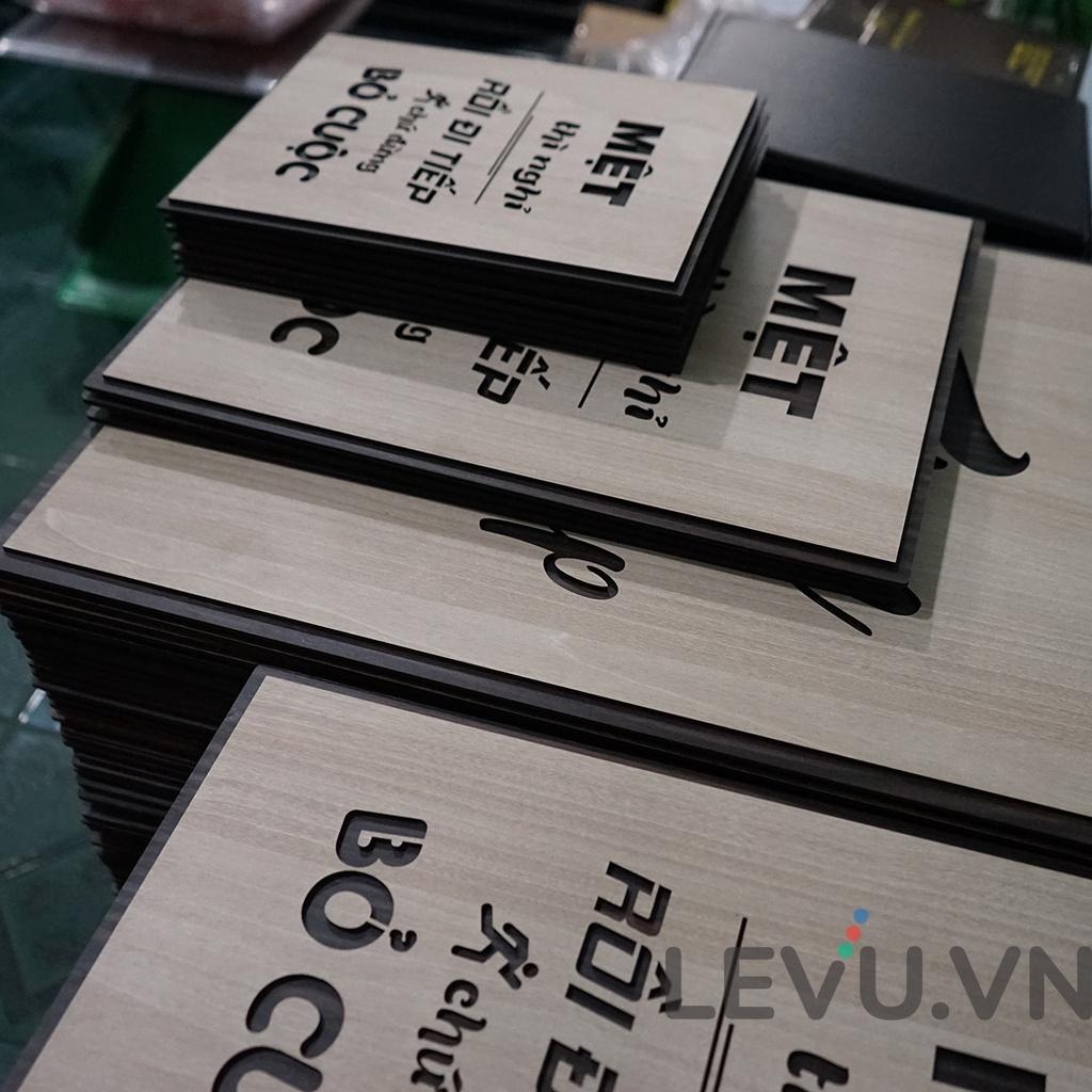 Tranh treo văn phòng LEVU LV070 "Đừng bao giờ quá bận rộn để quên nói lời cám ơn"