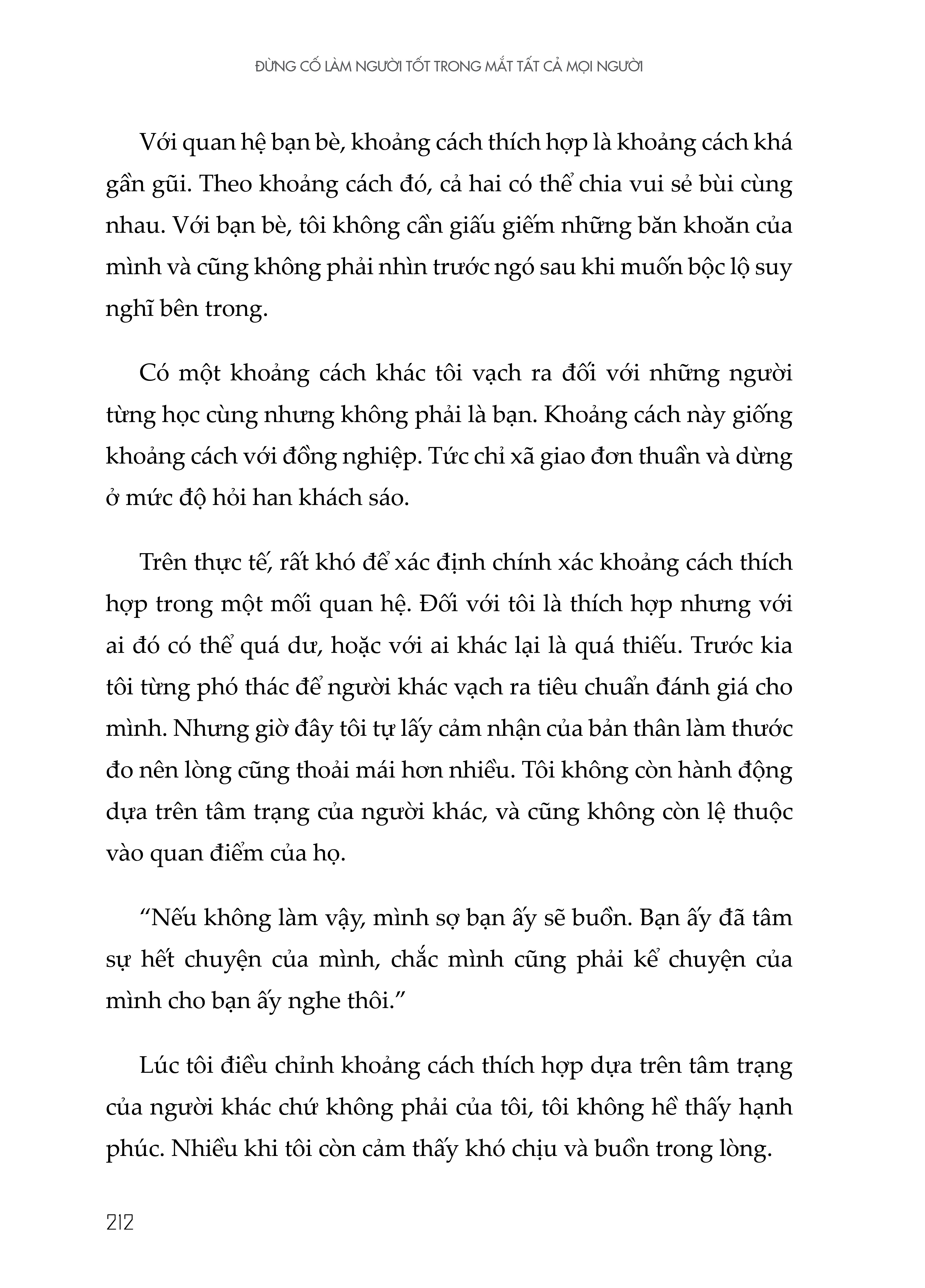 Đừng Cố Làm Người Tốt Trong Mắt Tất Cả Mọi Người (phiên bản 2 bìa: bìa đen xám và bìa trắng bọc ngoài )