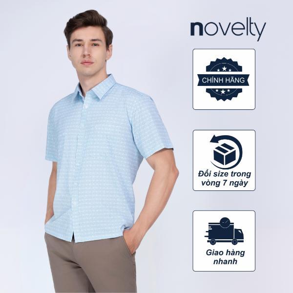 Áo sơ mi nam ngắn tay Novelty Casual Hoa văn SMI25001 - 250075N