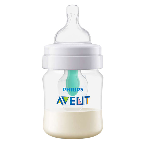 Combo 2 Bình sữa giảm đầy hơi với van giữ sữa AirFree Philips Avent SCF810/24 - 125ml