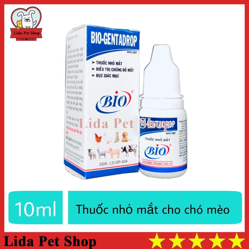 Nhỏ mắt cho chó mèo Bio Genta Drop 10ml chứng mắt đỏ, chảy nước mắt, đổ ghèn, đục giác mạc