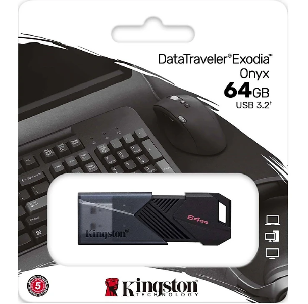 USB Kingston 3.2 Gen 1 DataTraveler Exodia Onyx 64G / 128G / 256G - Hàng Chính Hãng 