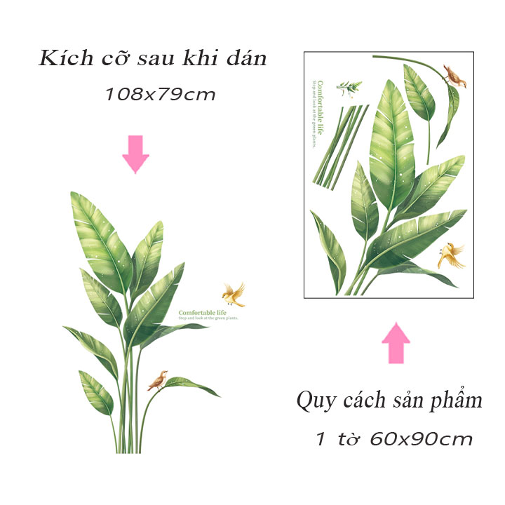 Decal trang trí chất liệu PVC loại 1 dày dặn, sắc nét, trang trí phòng khách, quán cafe- QR9412