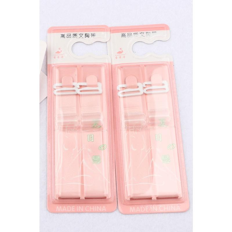 Dây Áo Trong Suốt Silicon Cao Cấp Đóng Bìa Hồng - Điều Chỉnh Tăng Giảm Dẻo Bền Đẹp DUASHOP.