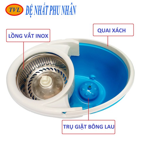 Bộ Lau Nhà Đệ Nhất Phu Nhân  Lồng vắt inox (ELIP)  -TVL172