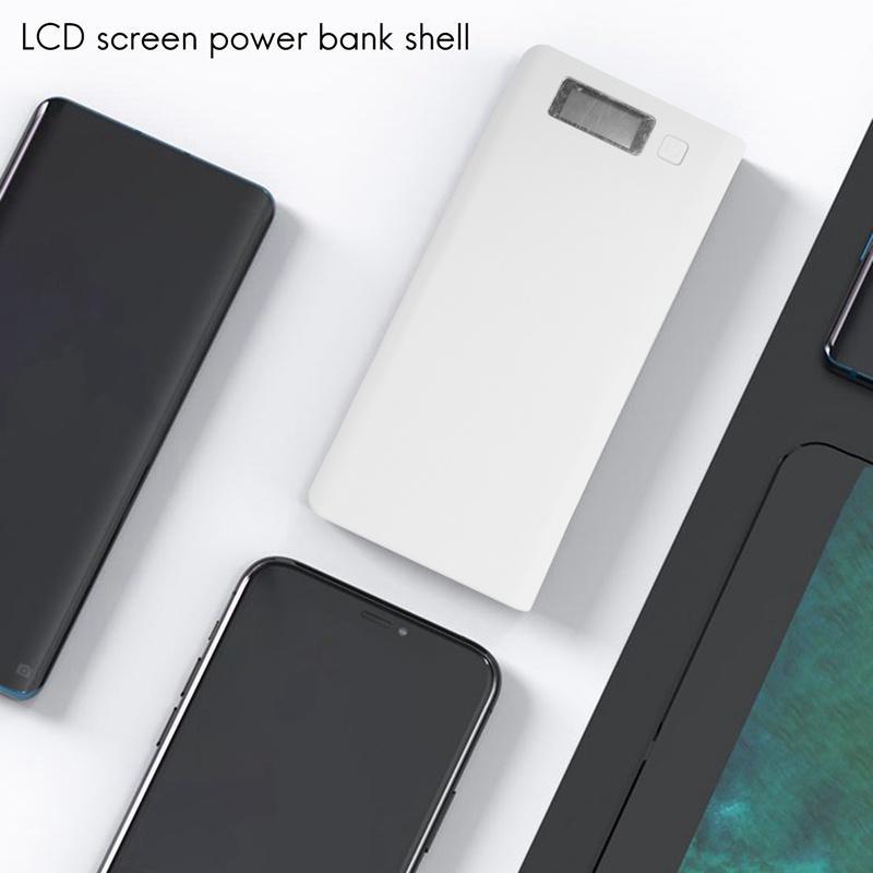 Hộp Pin Dự Phòng Tự Làm 8x18650 Hai Cổng USB Màn Hình LCD 18650