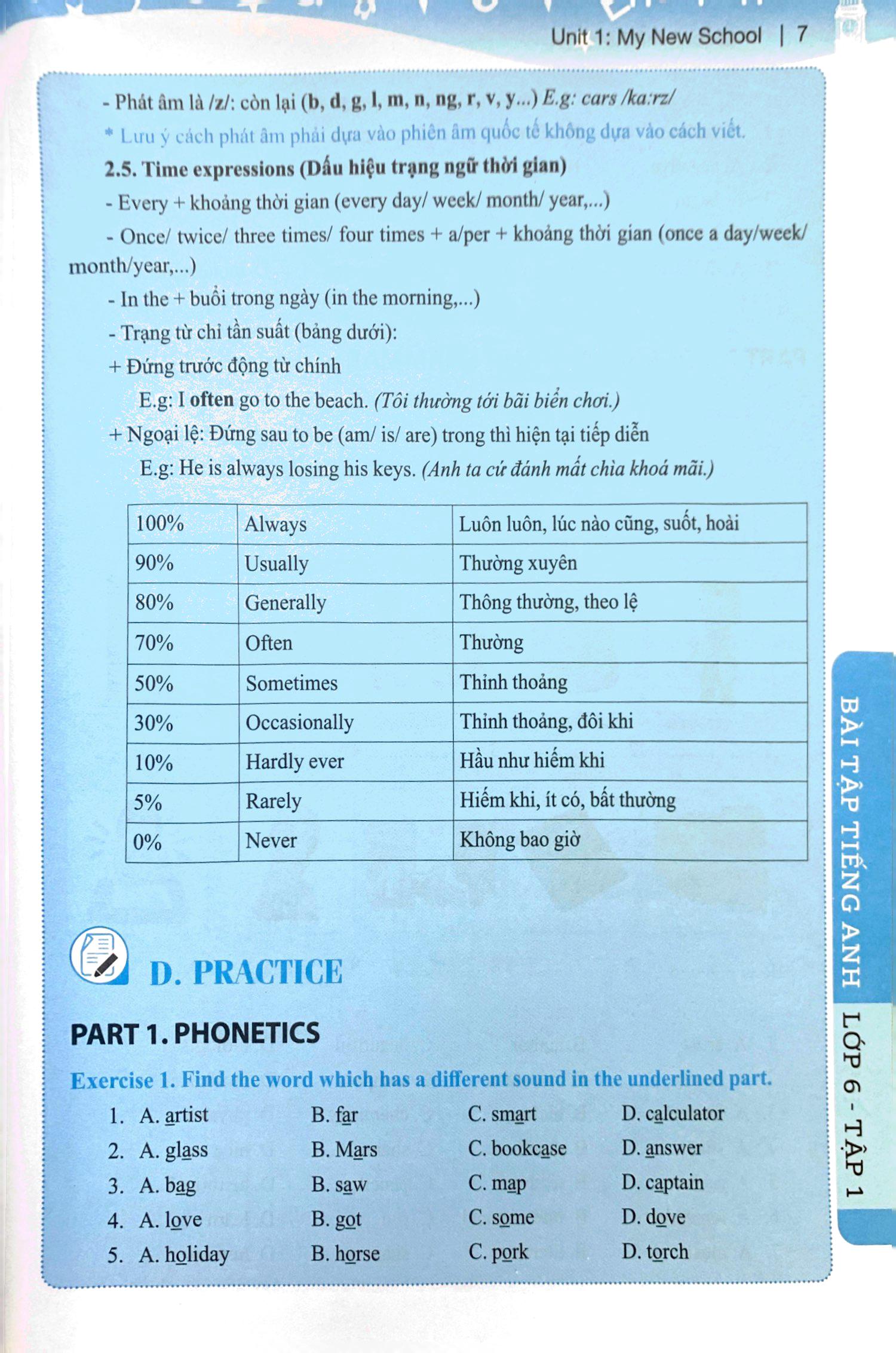 Global Success - Bài Tập Tiếng Anh Lớp 6 - Tập 1 (Có Đáp Án)