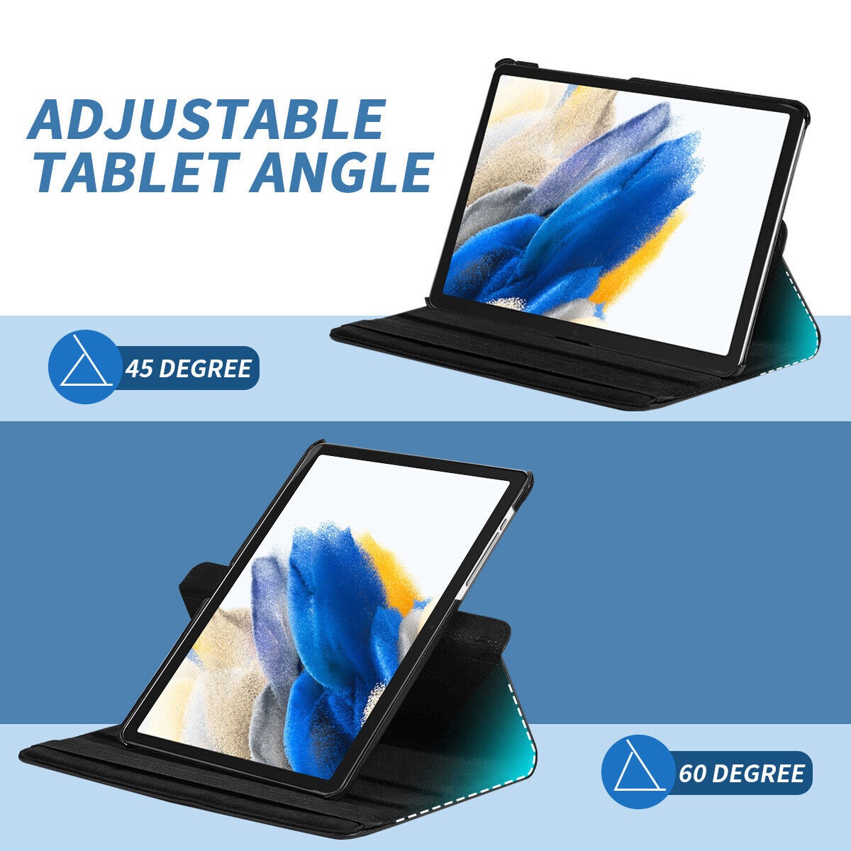 Case bao da chống sốc xoay 360 độ cho Galaxy Tab A8 10.5 inch 2022 hiệu HOTCASE Trang bị tính năng smart sleep, thiết kế siêu mỏng, gập nhiều tư thế, tản nhiệt tốt - hàng nhập khẩu