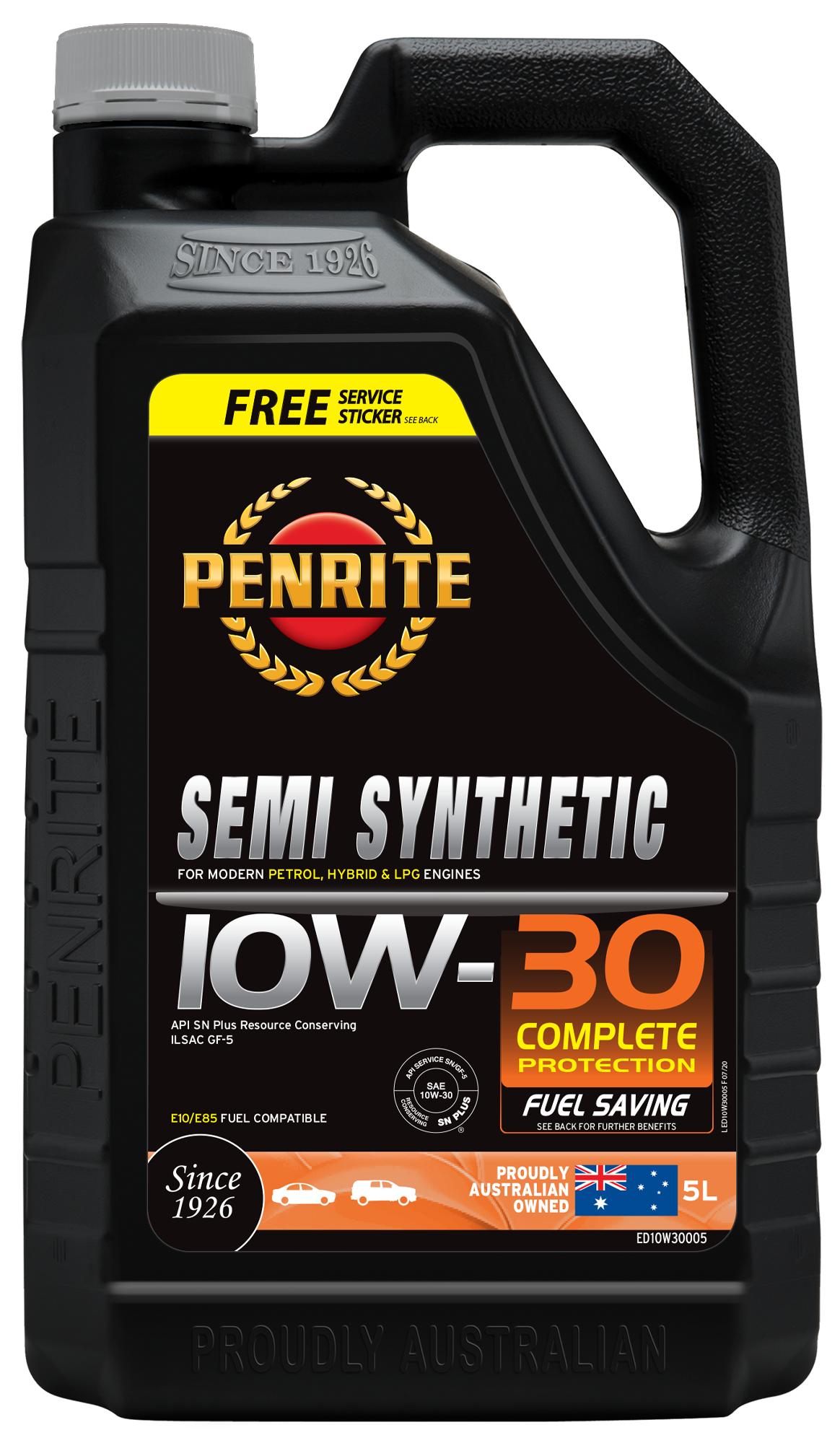 PENRITE - Dầu nhớt động cơ ô tô SEMI SYNTHETIC 10W30 5 Lít