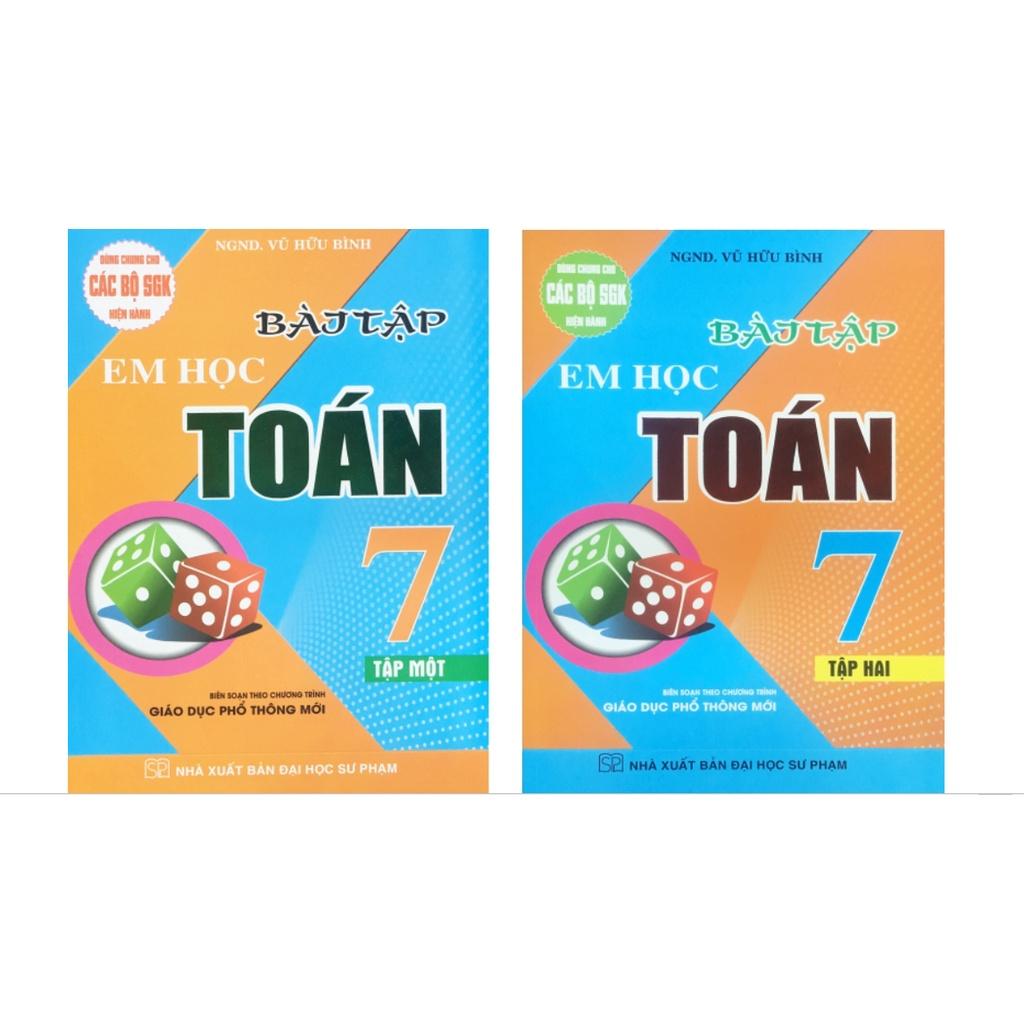 Sách - Combo Bài Tập Em Học Toán Lớp 7 - Biên soạn theo chương trình giáo dục phổ thông mới