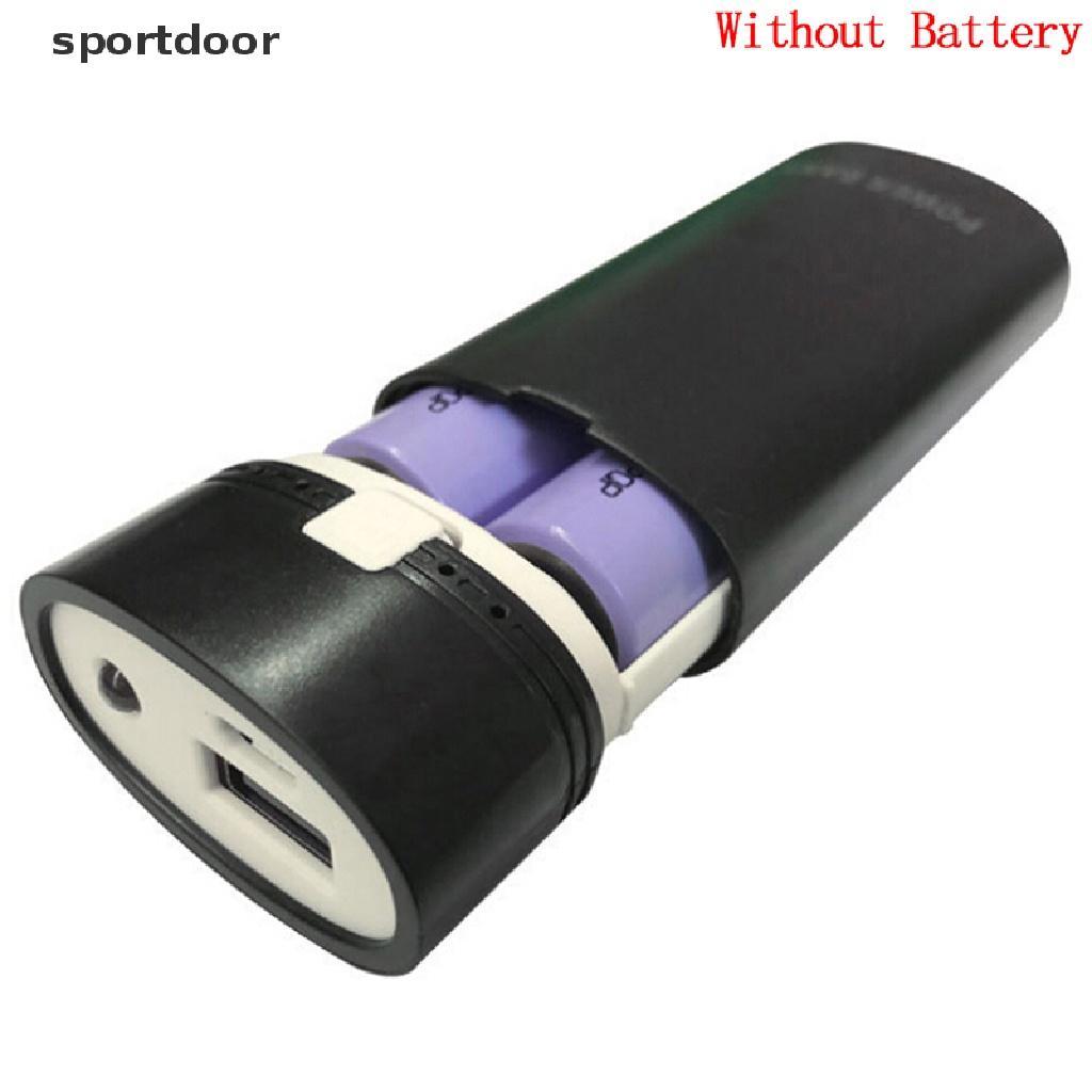 Hộp Sạc USB 2x 18650 Có Đèn Flash Chuyên Dụng