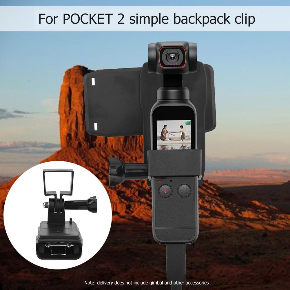 Backpack Dây đeo gắn kẹp kẹp kẹp với khung mở rộng vít cho DJI Pocket 2 Phụ kiện camera gimbal cầm tay