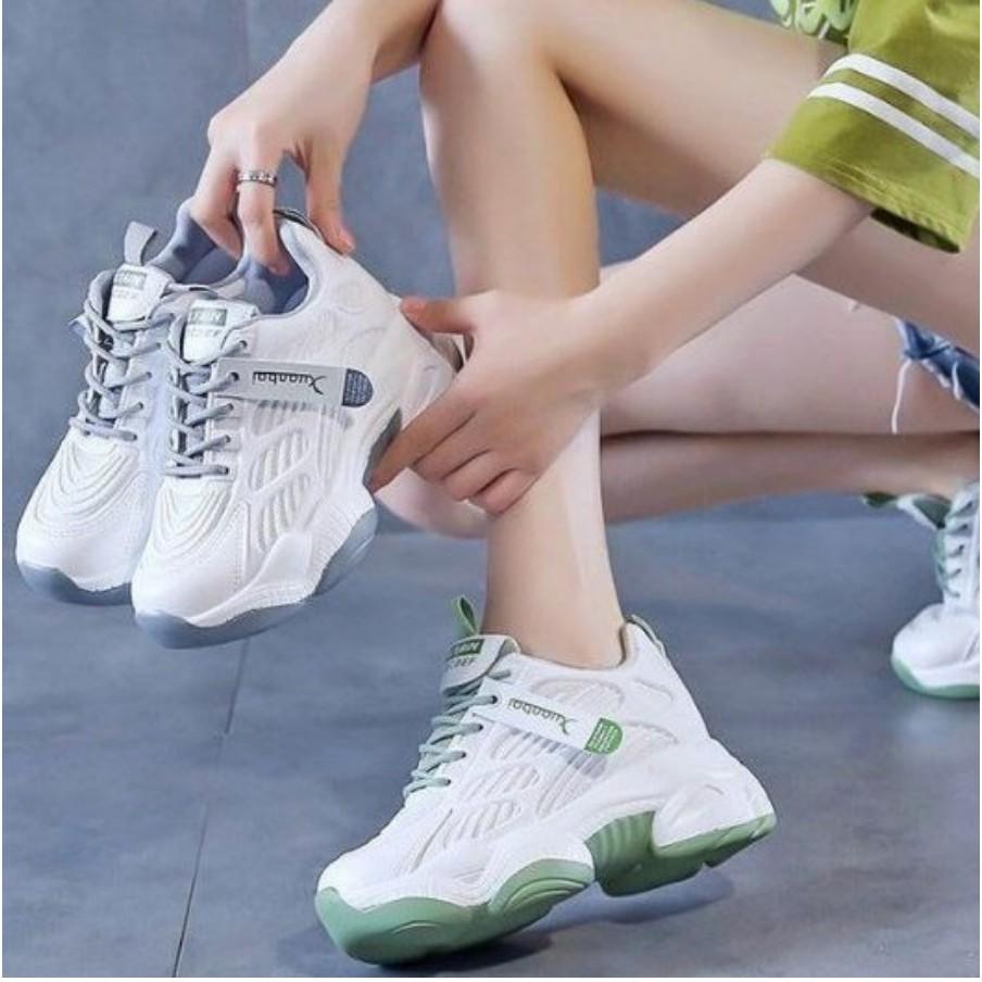 Giày sneaker thể thao nữ thời trang phối lưới độn thoáng Sneaker00003