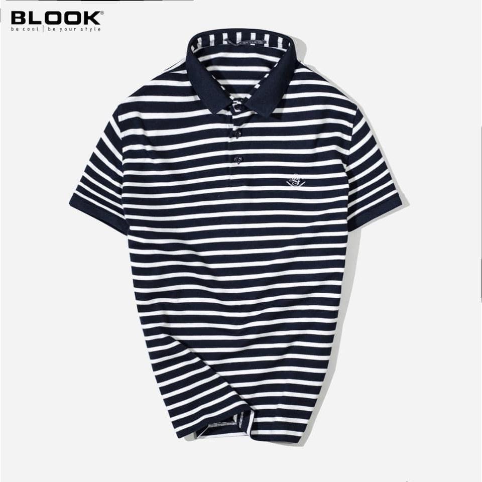 Áo polo nam slimfit BLOOK Vải thun cá sấu thun gân nhẹ dày dặn co gian 4 chiều mã 32084 (HÌNH THẬT