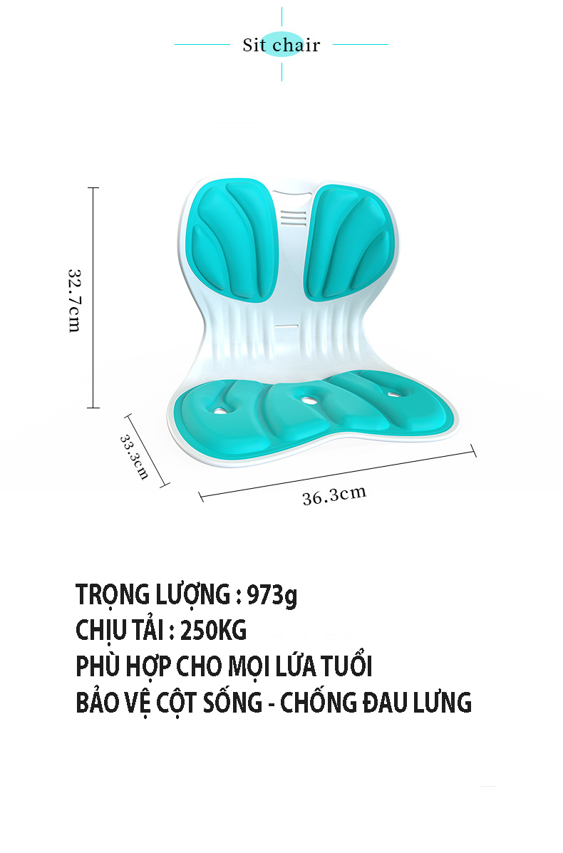Đệm ghế chống gù chống cận giữu dáng ngồi đúng - ghế chống gù chống cận cho học sinh có điều chỉnh nhiều tư thế