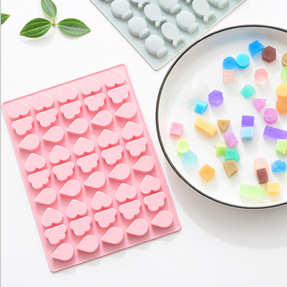Khuôn 3D Silicone Hình Tim Mây Giọt Nước Nhỏ Trang Trí Bánh Dụng Cụ Fondant Chocolate Cookies