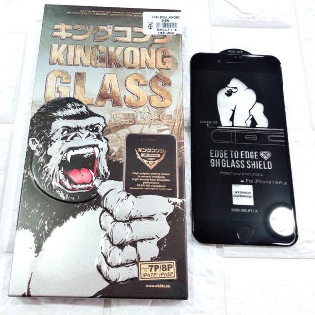 Kính Cường Lực iphone Full Màn Chính Hãng King Kong 5/5s/6/6s/6splus/7/7plus/8/8plus/x/xr/xs/11/12/pro/max/plus/promax