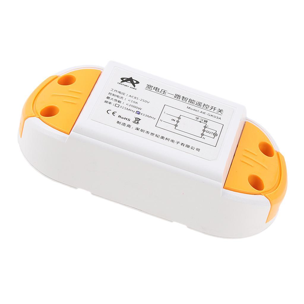 1pcs 315Mhz Wireless Remote Control Switch AC85 - 250V Relay Receiver Module