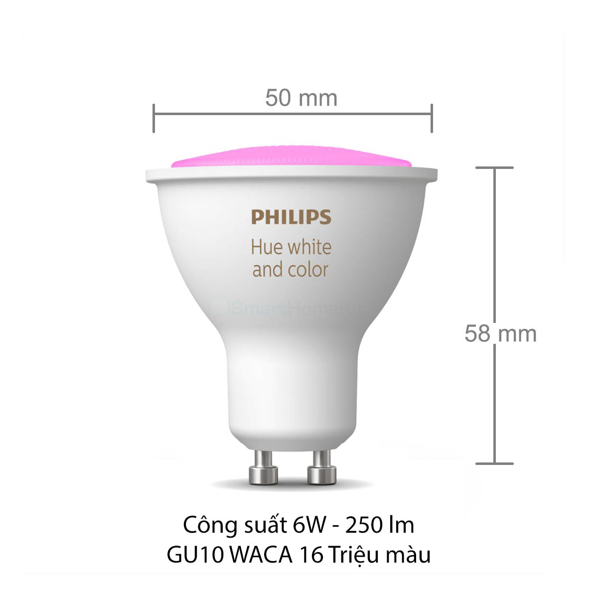 Đèn Philips Hue GU10 White and Color Ambiance Spot light 16 triệu màu - Hàng Nhập Khẩu