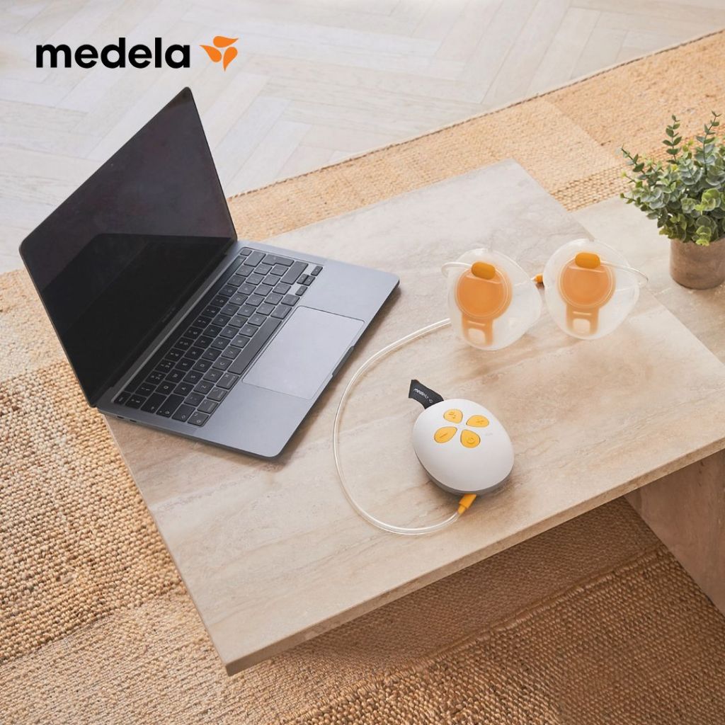 Máy hút sữa Medela Duo Hands Free | Có pin sạc tích hợp, thiết kế nhỏ gọn, chân sạc USB-C