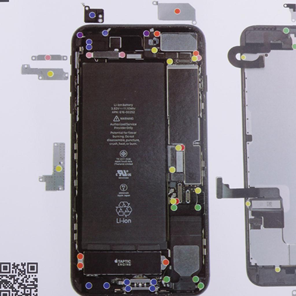 Magnetic Screw Mat , Mobile Phone Holder Repair Guide Project Pad Tools For 7 7Plus