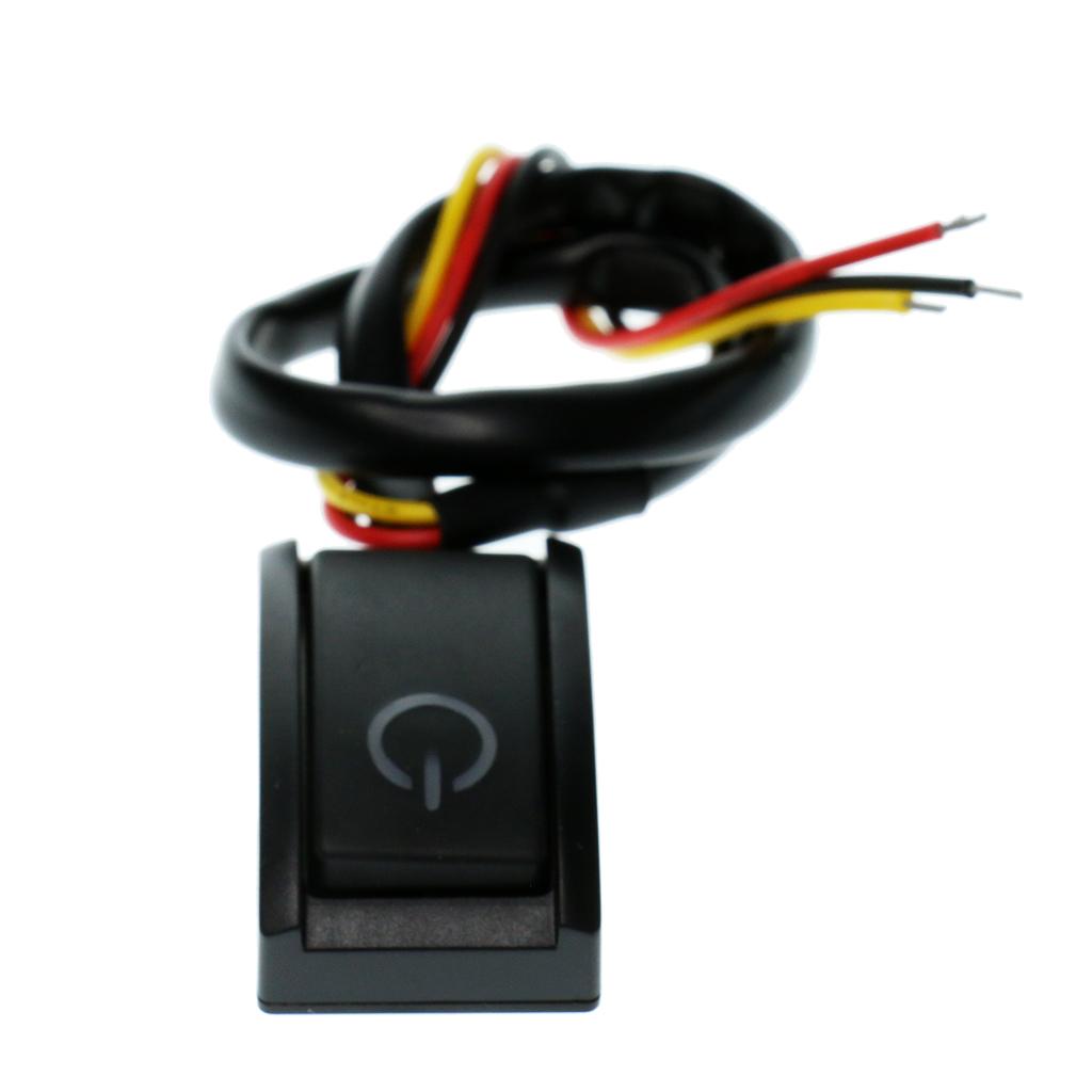 2xDC12V 200mA 2.4W Car Auto Vehicle On/Off Push Button Switch for Universal