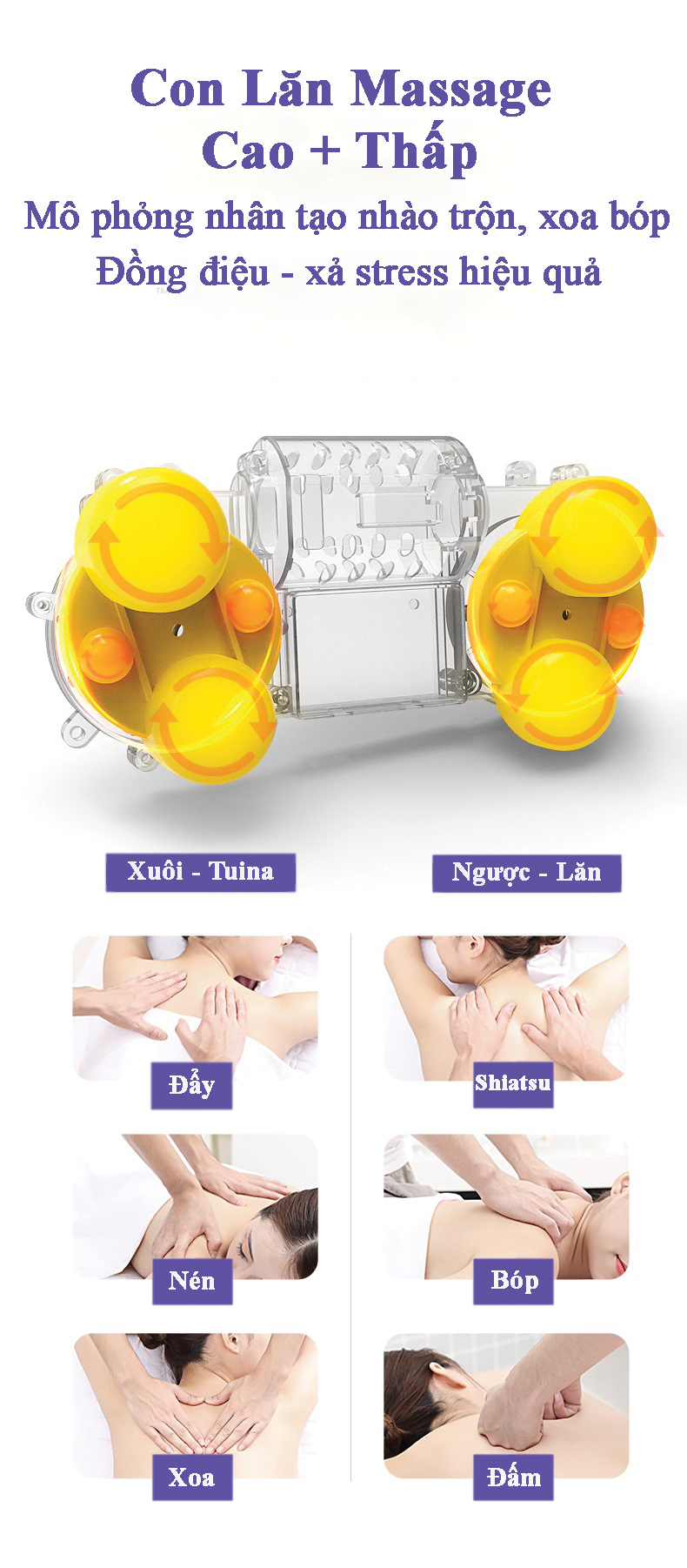 Nệm massage toàn thân mẫu nâng cấp đi gồm túi khí tích hợp hồng ngoại cùng điều khiển cầm tay trực quan Hàng Chính Hãng