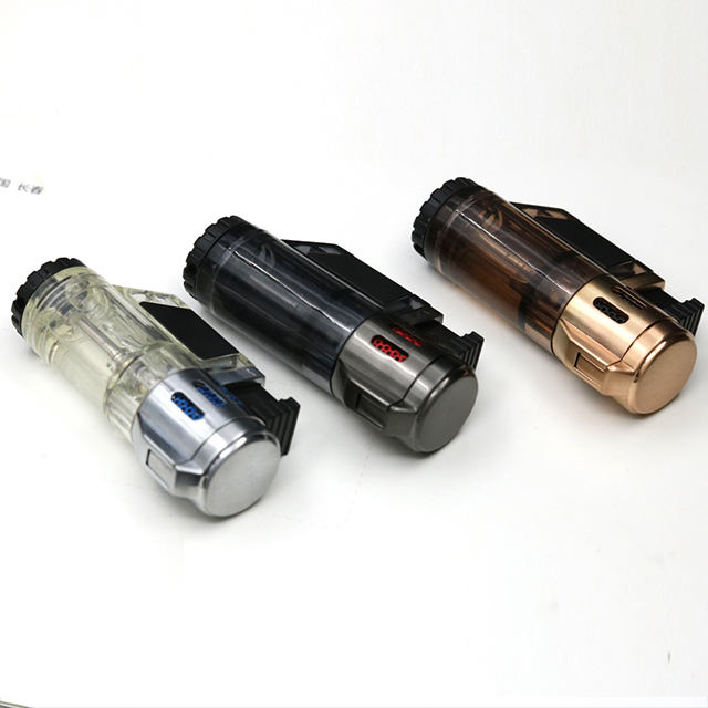 Vỏ Hột Quẹt Bật Lửa Khò 3 Tia Jobon ZB-373 Thiết Kế Nhỏ Gọn Độc Lạ Lửa Khò Mạnh Mẽ - Dùng Gas Cao Cấp
