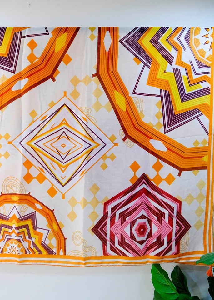 Khăn choàng boho cam