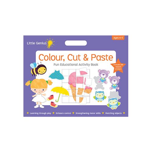 Little Genius Mega Pad - Colour, Cut &amp; Paste