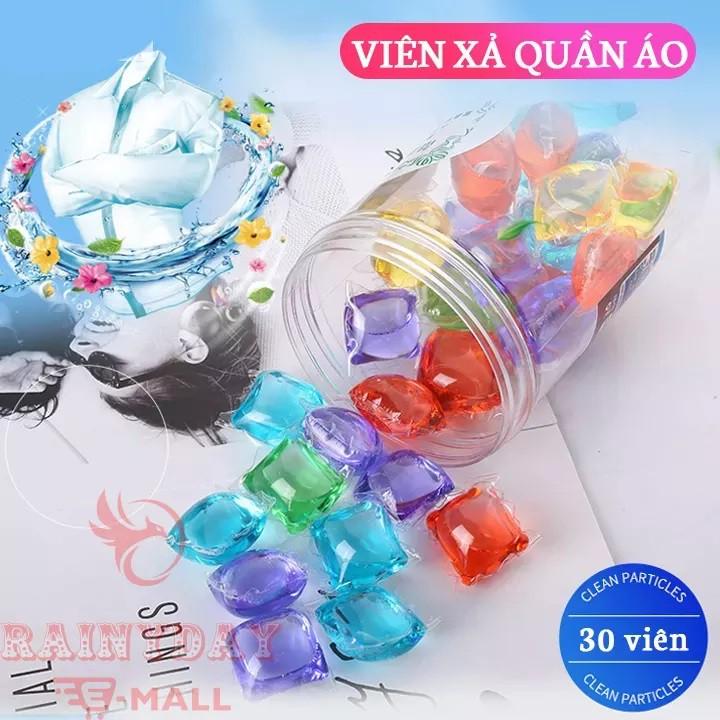 Hộp 30 Viên Xả Quần Áo Hàng Nội Địa Trung, Siêu Sạch, Loại Bỏ Tất Cả Các Vết Bẩn Kho Tan