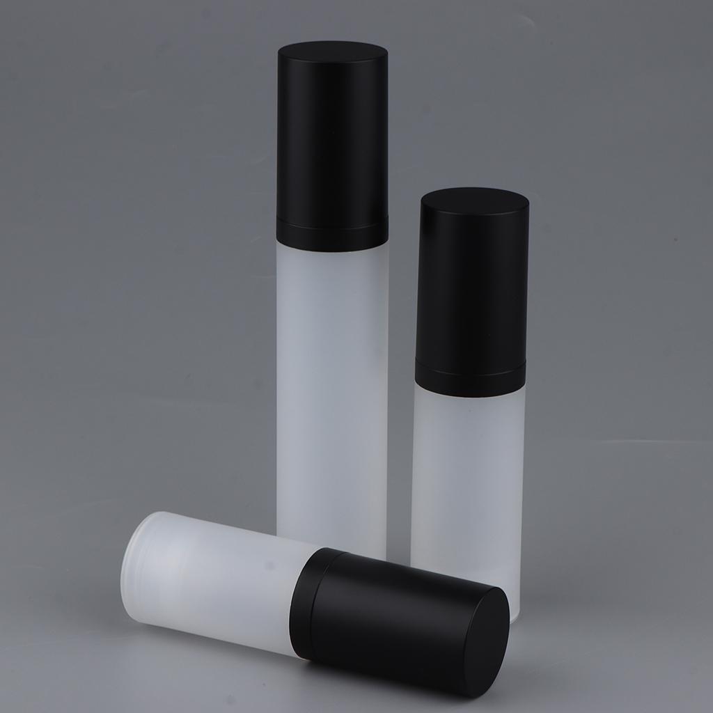 20ML 30ML 50ML Plastic Travel Empty Airless Pump Bottle Lotion Cosmetic Container for Bathroom Travel Hotel