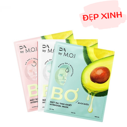 Combo 5 hộp mặt nạ Gạo M.O.I RICE HYDROGEL MASKS Hồ Ngọc Hà (3 Miếng/Hộp)