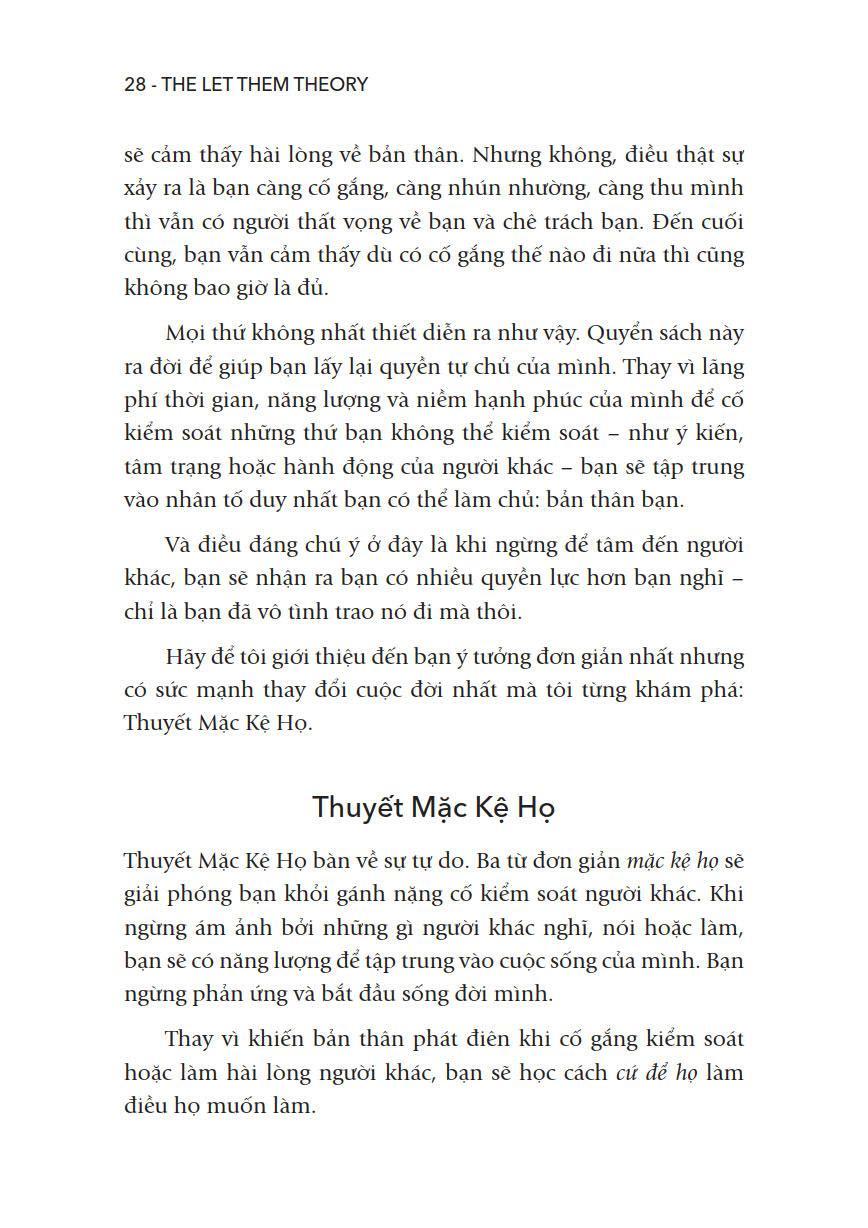 Sách - The Let Them Theory - Thuyết Mặc Kệ Họ - ảnh 9