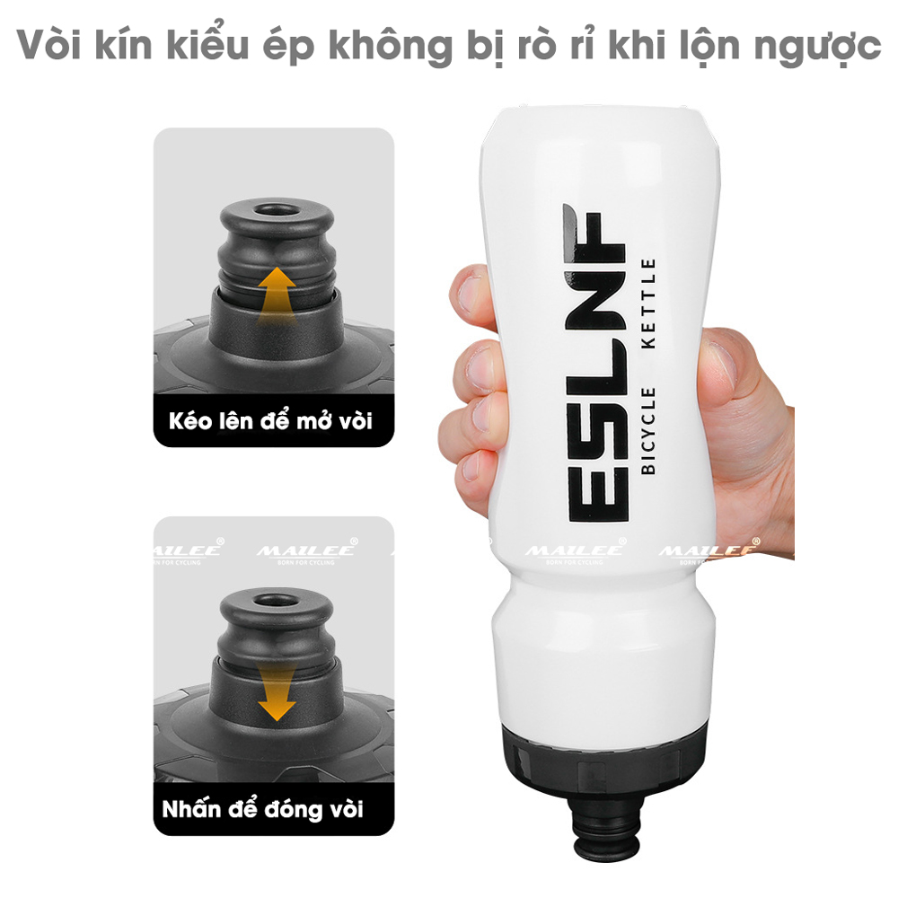 Bình Nước Xe Đạp YLB-720 720ml Chai Bóp, Chống Rò Rỉ, Nhựa TPE PP, Dùng Cho Thể Thao, Chạy Bộ, Đạp Xe, Cắm Trại, Leo Núi - Mai Lee