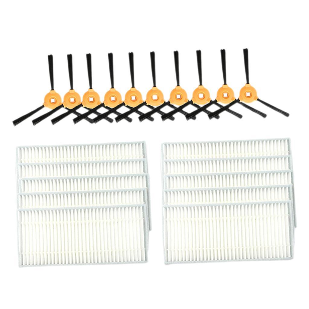 Side Brush Hepa Filters Vacuum Cleaner Accs Parts Set for N79 N79S