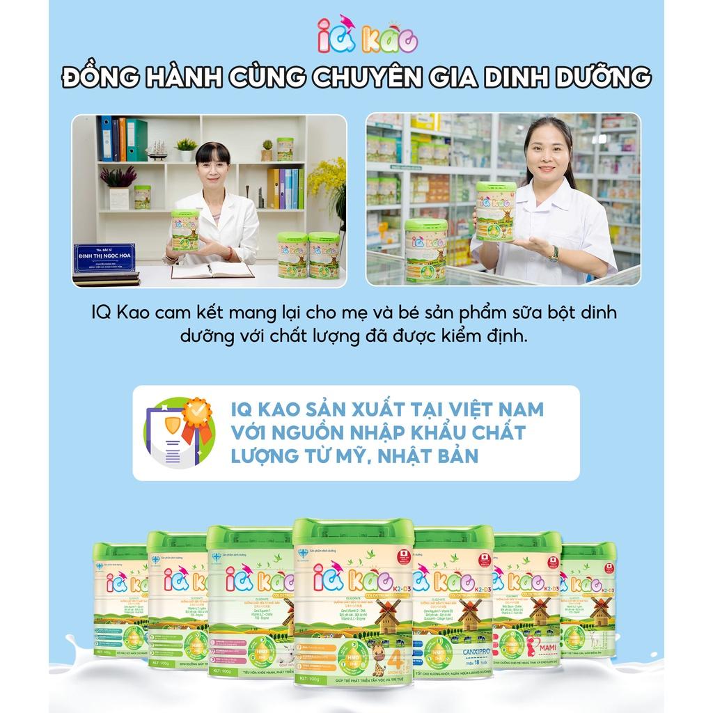 Sữa bột IQ KAO KID PLUS giúp bé ăn ngon tiêu hóa tốt tăng cân khỏe mạnh tăng cường hệ miễn dịch hộp 400g