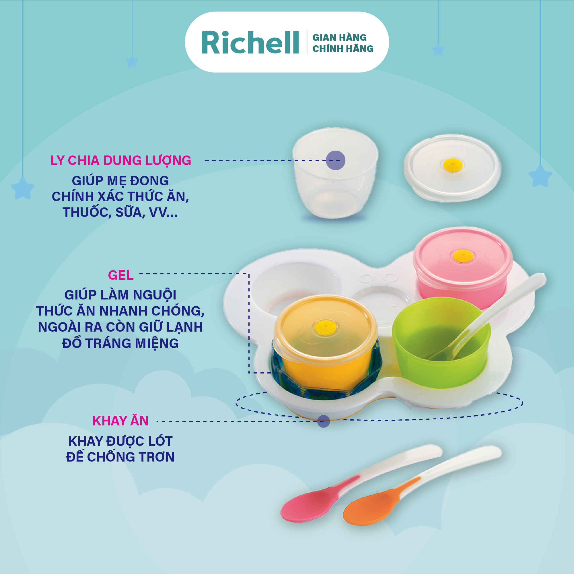 Bộ Ăn Dặm Khởi Đầu Richell - RC21181