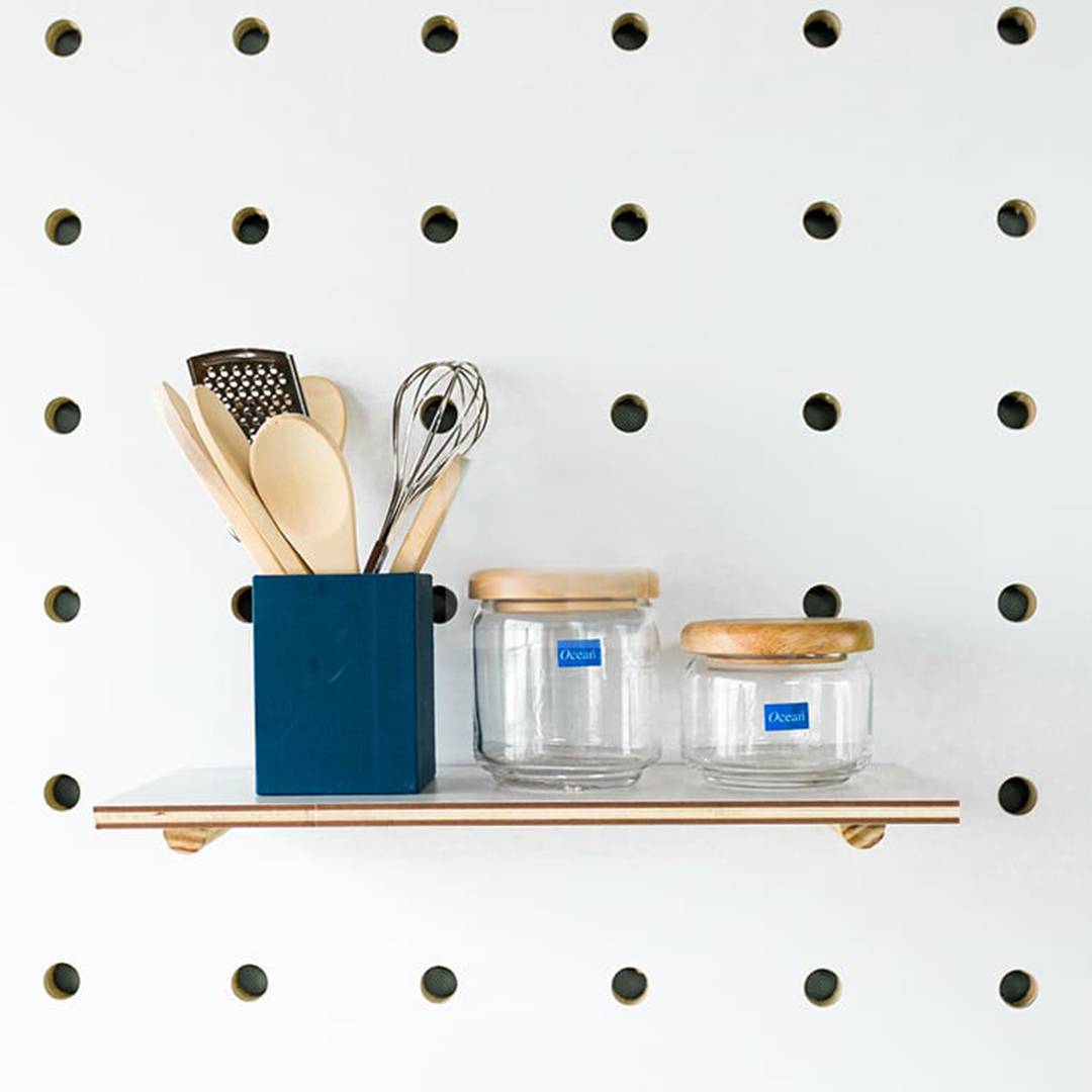 Bộ 12 Trụ Gỗ SMLIFE Pegboard 12cm - Móc Treo Cài Bảng Gỗ Đục Lỗ SMLIFE Pegboard