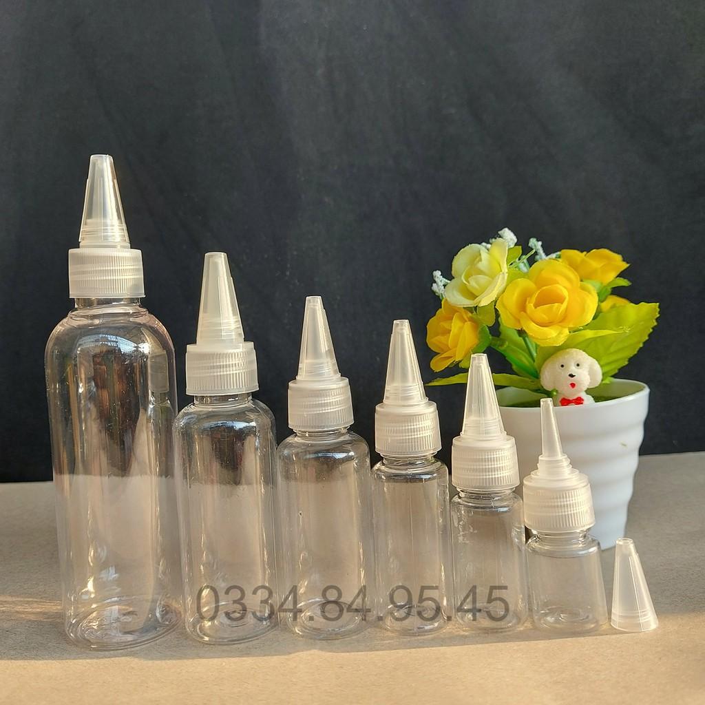 Chai nhựa nắp nhọn 5ml 10ml 20ml 30ml 50ml 100ml chiết mực, lọ đựng mỹ phẩm_PHỄU MINI_ChaiLoHuMyPham