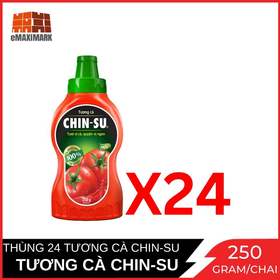 Thùng 24 Chai Tương cà CHIN-SU Chai 250g