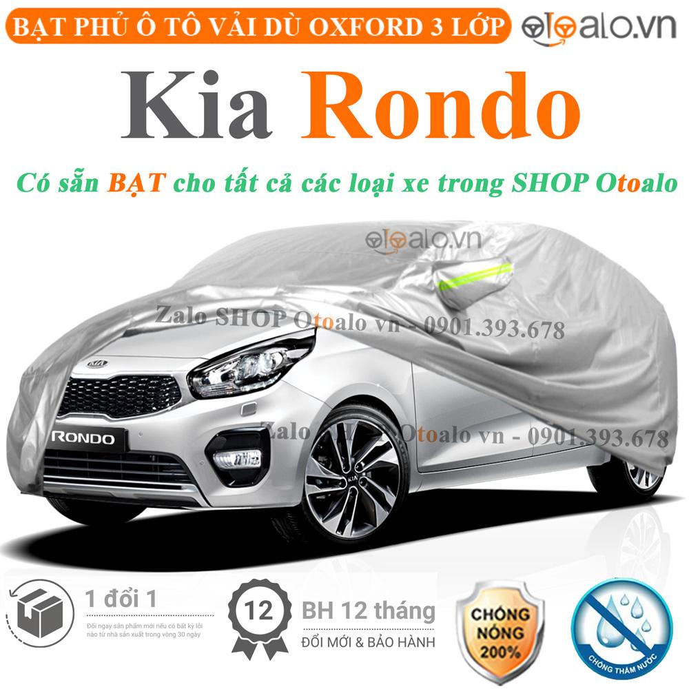 Bạt che phủ xe ô tô Kia Rondo vải dù 3 lớp CAO CẤP BPXOT - OTOALO
