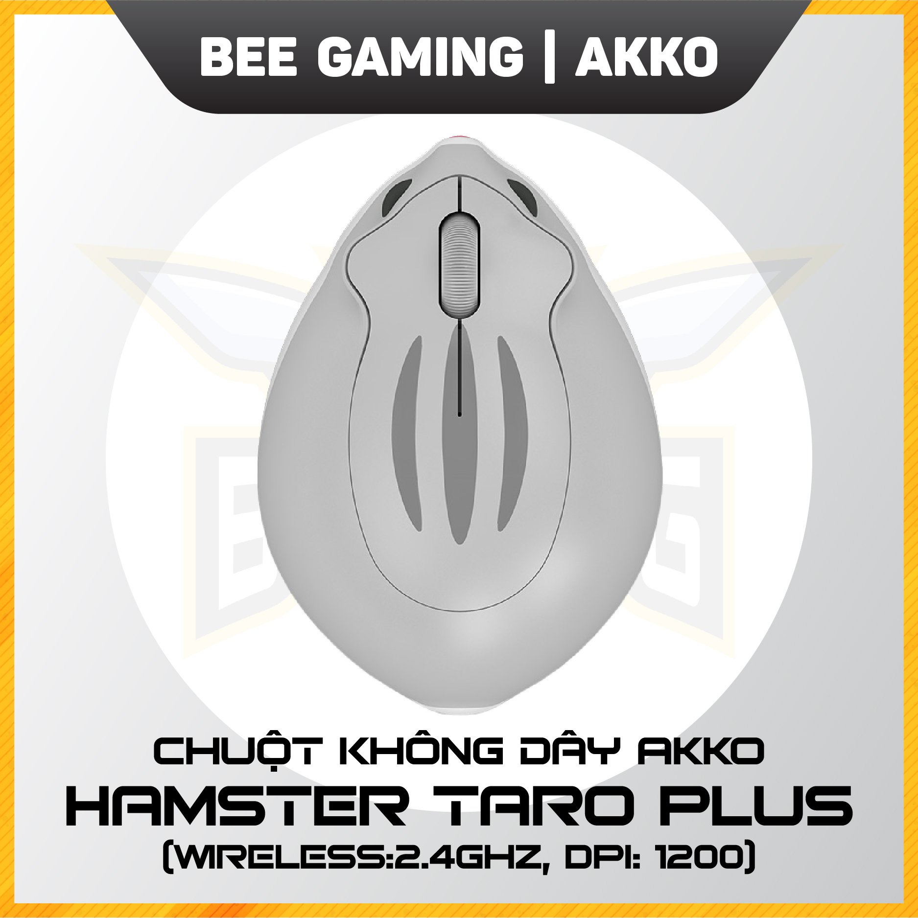 Chuột không dây chính hãng AKKO - Hamster Plus (Wireless 2.4Ghz